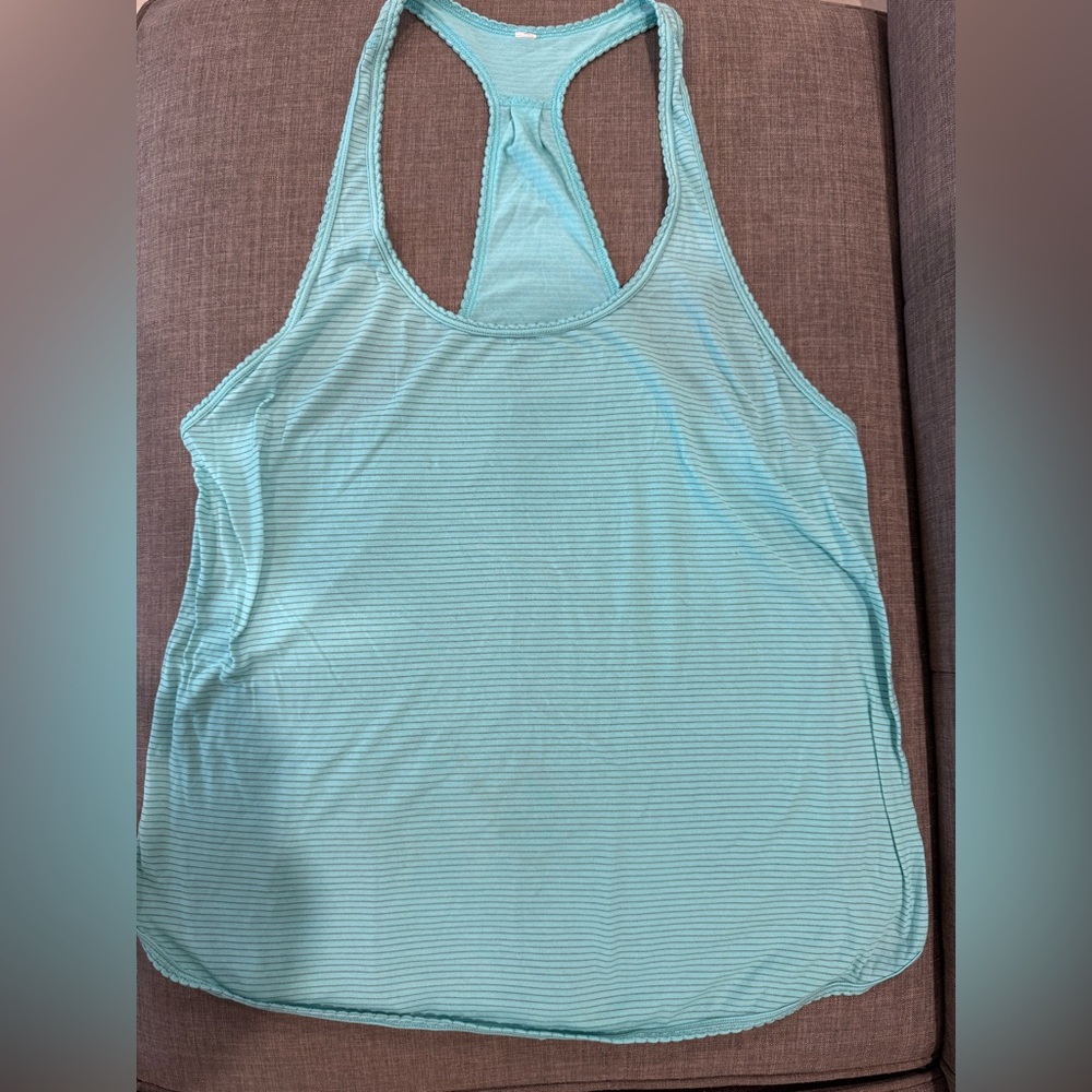 LULULEMON Women's Turquoise Racer back Tank Top